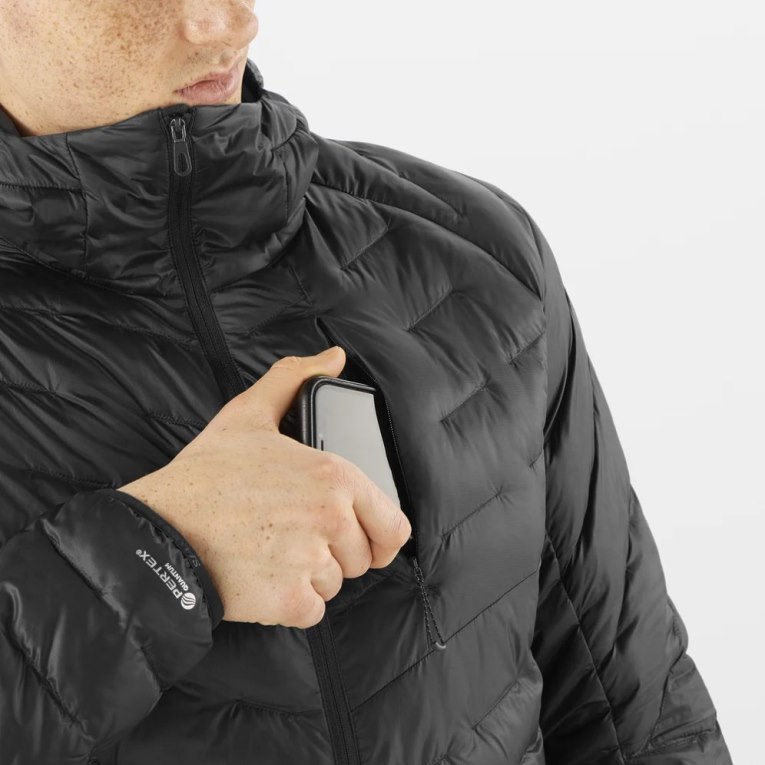 Black Salomon Outline Primaloft Men's Insulated Jackets | PH 96820K